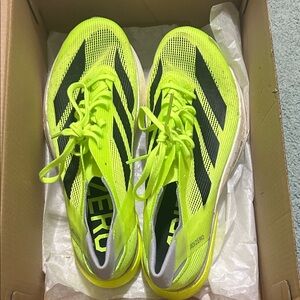 Adidas Bright Lime spikes